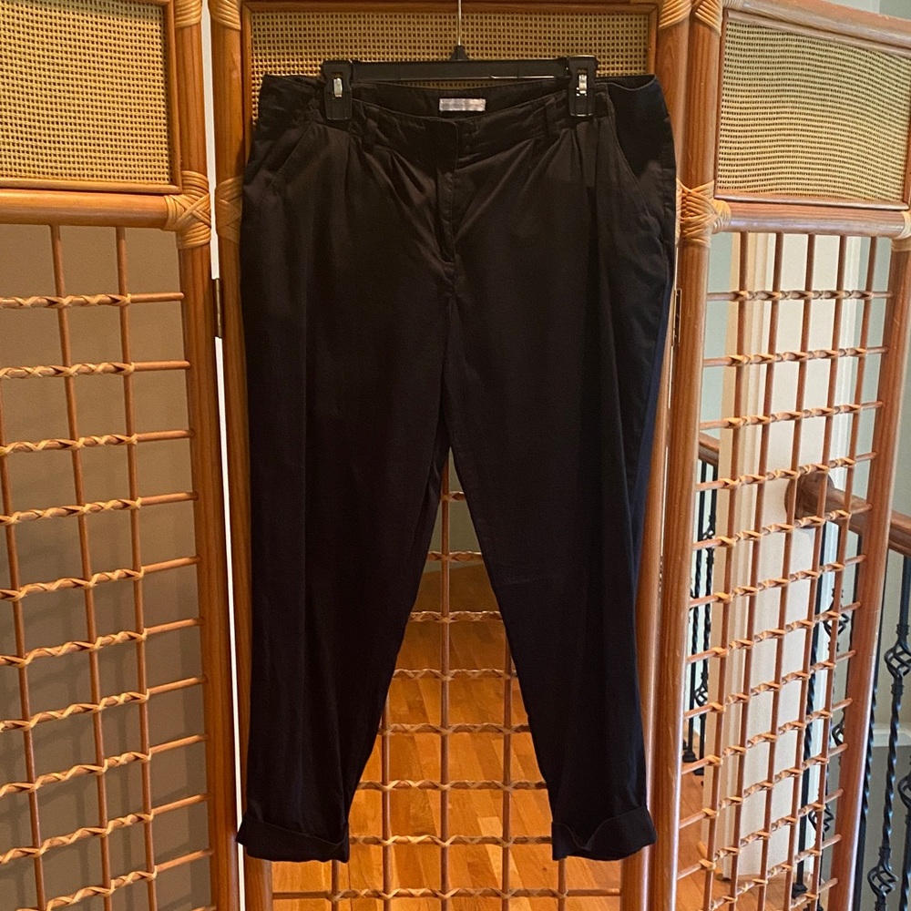 New York & Company Black Cropped Pants